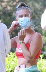 NINA AGDAL Leaves Yoga Class in New York 10/03/2020