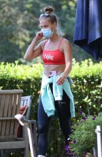 NINA AGDAL Leaves Yoga Class in New York 10/03/2020