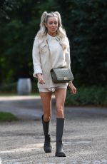 OLIVIA ATTWOOD on the Set of The Only Way is Essex 10/07/2020