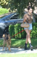 OLIVIA JADE Out with Her Dog in Los Angeles 10/07/2020