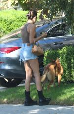 OLIVIA JADE Out with Her Dog in Los Angeles 10/07/2020