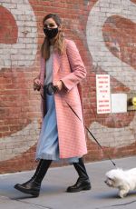 OLIVIA PALERMO Out with Her Dog in New York 10/14/2020