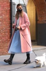 OLIVIA PALERMO Out with Her Dog in New York 10/14/2020