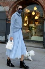 OLIVIA PALERMO Out with Her Dog in New York 10/24/2020