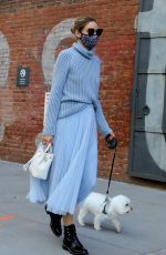 OLIVIA PALERMO Out with Her Dog in New York 10/24/2020