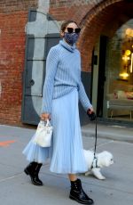 OLIVIA PALERMO Out with Her Dog in New York 10/24/2020