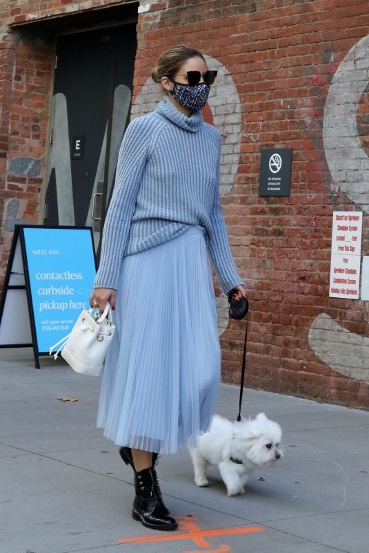 OLIVIA PALERMO Out with Her Dog in New York 10/24/2020
