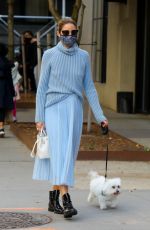 OLIVIA PALERMO Out with Her Dog in New York 10/24/2020