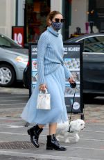 OLIVIA PALERMO Out with Her Dog in New York 10/24/2020