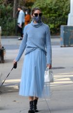 OLIVIA PALERMO Out with Her Dog in New York 10/24/2020