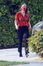OLIVIA WILDE Out and About in Los Angeles 10/08/2020