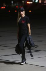 PARIS HILTON All in Black Arrives in Los Angeles 10/09/2020