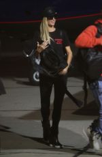 PARIS HILTON All in Black Arrives in Los Angeles 10/09/2020