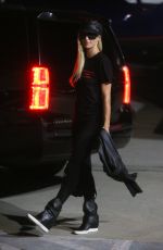 PARIS HILTON All in Black Arrives in Los Angeles 10/09/2020