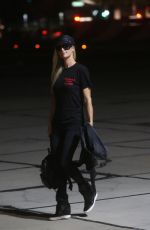 PARIS HILTON All in Black Arrives in Los Angeles 10/09/2020