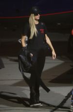 PARIS HILTON All in Black Arrives in Los Angeles 10/09/2020