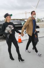 PARIS HILTON and Carter Reum at LAX Airport in Los Angeles 10/22/2020
