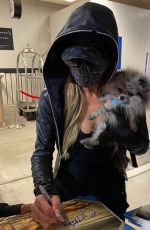 PARIS HILTON at LAX Airport in Los Angeles 10/29/2020