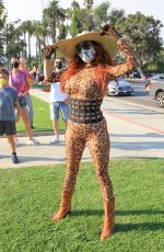 PHOEBE PRICE and ANGELIQUE FRENCHY MORGAN at Trump Rally in Beverly Hills 10/03/2020