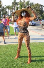 PHOEBE PRICE and ANGELIQUE FRENCHY MORGAN at Trump Rally in Beverly Hills 10/03/2020