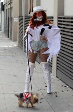 PHOEBE PRICE in Halloween Spirit Out in Los Angeles 10/30/2020