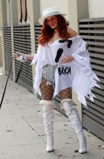 PHOEBE PRICE in Halloween Spirit Out in Los Angeles 10/30/2020