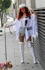 PHOEBE PRICE in Halloween Spirit Out in Los Angeles 10/30/2020