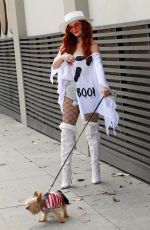 PHOEBE PRICE in Halloween Spirit Out in Los Angeles 10/30/2020
