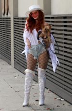 PHOEBE PRICE in Halloween Spirit Out in Los Angeles 10/30/2020