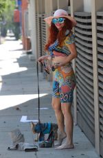 PHOEBE PRICE Out with Her Dog Henry in Los Angeles 10/16/2020