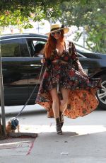 PHOEBE PRICE Out with Her Dog in Los Angeles 10/15/2020