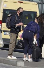 POM KLEMTIEFF and HAYLEY ATWELL at Termini Station in Rome 10/19/2020