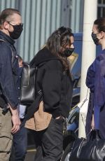 POM KLEMTIEFF and HAYLEY ATWELL at Termini Station in Rome 10/19/2020