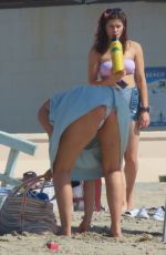 Pregnant APRIL LOVE GEARY Arrives at a Beach in Malibu 10/14/2020
