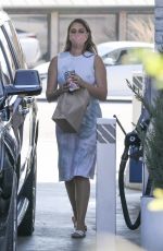 Pregnant APRIL LOVE GEARY at a Gas Station in Malibu 10/14/2020