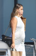 Pregnant APRIL LOVE GEARY at a Gas Station in Malibu 10/14/2020