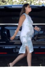 Pregnant APRIL LOVE GEARY at a Gas Station in Malibu 10/14/2020
