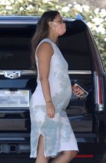 Pregnant APRIL LOVE GEARY at a Gas Station in Malibu 10/14/2020