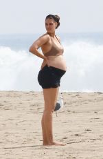 Pregnant APRIL LOVE GEARY in Bikini at a Beach in Malibu 10/05/2020