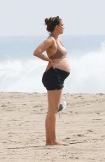 Pregnant APRIL LOVE GEARY in Bikini at a Beach in Malibu 10/05/2020