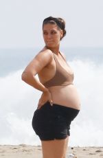 Pregnant APRIL LOVE GEARY in Bikini at a Beach in Malibu 10/05/2020