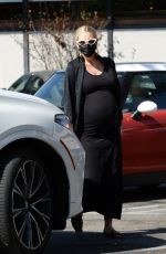 Pregnant ASHLEE SIMPSON at Gelson