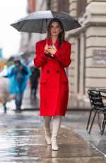 Pregnant EMILY RATAJKOWSKI Out for Lunch in New York 10/29/2020