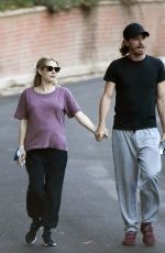 Pregnant EMMA ROBERTS and Garrett Hedlund Out in Los Angeles 10/11/2020