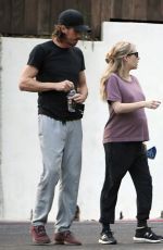 Pregnant EMMA ROBERTS and Garrett Hedlund Out in Los Angeles 10/11/2020