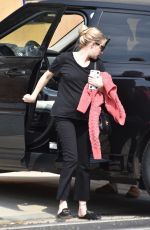 Pregnant EMMA ROBERTS Arrives at Her Home in Los Angeles 10/09/2020