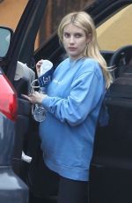 Pregnant EMMA ROBERTS Arrives at Her Home in Los Feliz 10/22/2020