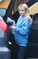 Pregnant EMMA ROBERTS Arrives at Her Home in Los Feliz 10/22/2020