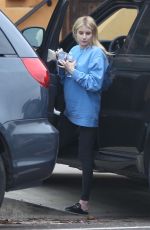 Pregnant EMMA ROBERTS Arrives at Her Home in Los Feliz 10/22/2020