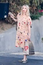 Pregnant EMMA ROBERTS at a Photoshoot in Los Angeles 10/07/2020